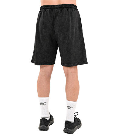 Kingsize Darksteel Antik Yıkamalı Şort Siyah