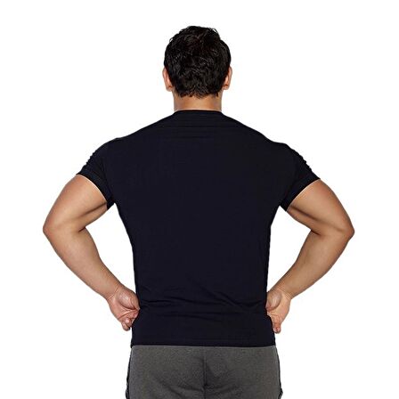 MuscleCloth Basic T-Shirt Lacivert