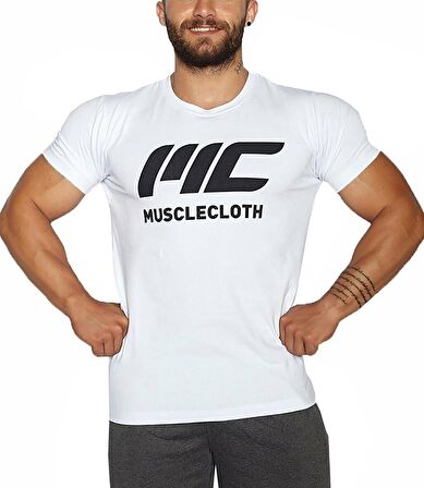 MuscleCloth Basic T-Shirt Beyaz