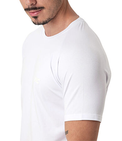 MuscleCloth Elite Reglan T-Shirt Beyaz