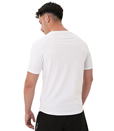 MuscleCloth Elite Reglan T-Shirt Beyaz