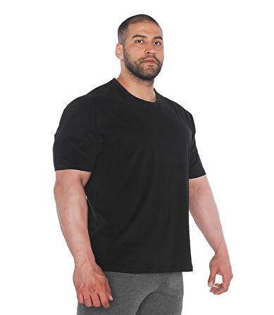 MuscleCloth Feel Alive Oversize T-Shirt Siyah