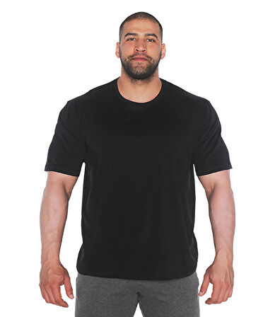 MuscleCloth Team Oversize T-Shirt Siyah