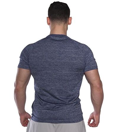 MuscleCloth Pro Stretch Kısa Kollu T-Shirt Lacivert