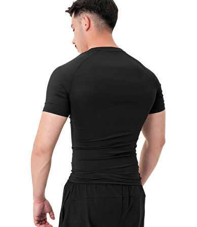 MuscleCloth Tech Kısa Kollu T-Shirt Siyah