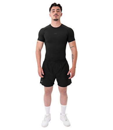MuscleCloth Tech Kısa Kollu T-Shirt Siyah