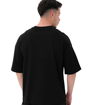 MuscleCloth Icon Heavyweight Oversize T-Shirt Siyah