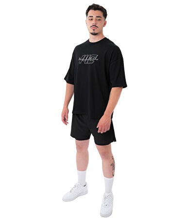 MuscleCloth Icon Heavyweight Oversize T-Shirt Siyah