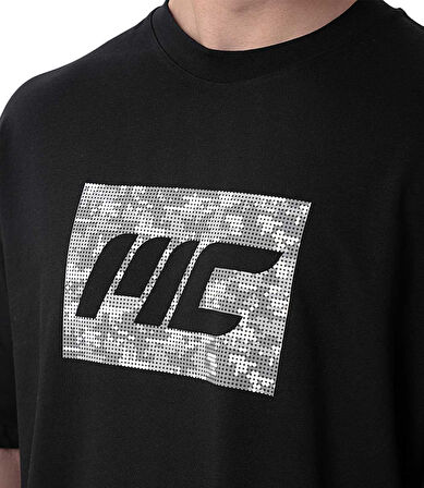 MuscleCloth Tactical Heavyweight Oversize T-Shirt Siyah