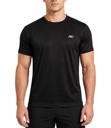 MuscleCloth Dry Touch Kısa Kollu T-Shirt Siyah