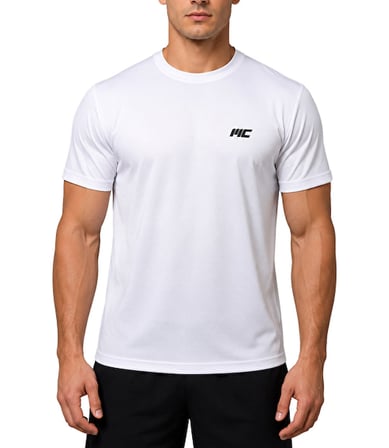 MuscleCloth Dry Touch Kısa Kollu T-Shirt Beyaz