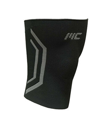 MuscleCloth Elastik Spor Dizlik Tekli Paket Siyah