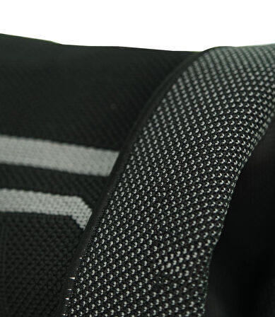 MuscleCloth Elastik Spor Dizlik Tekli Paket Siyah