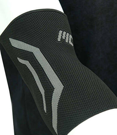 MuscleCloth Elastik Spor Dirseklik Tekli Paket Siyah