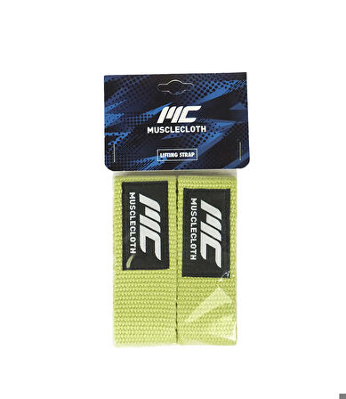 MuscleCloth Lifting Straps Yeşil