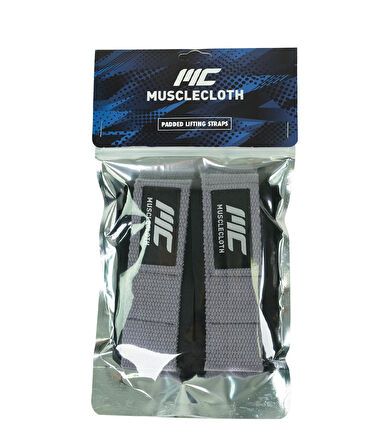 MuscleCloth Padded Lifting Straps Gri