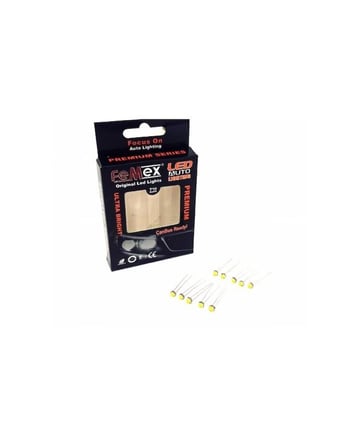 FEMEX Premium 10'lu Beyaz İnce Bacaklı Kıl Led 3030 Chipset 1smd Mini Led Ampul 