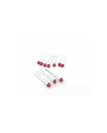FEMEX Premium 10'lu İnce Bacaklı Kırmızı Kıl Led 3030 Chipset 1smd Mini Led Ampul 