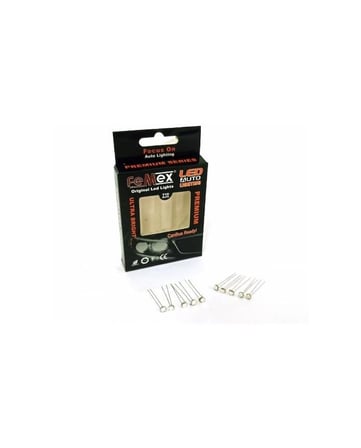 FEMEX Premium 10'lu İnce Bacaklı Mavi Kıl Led 3030 Chipset 1smd Mini Led Ampul 