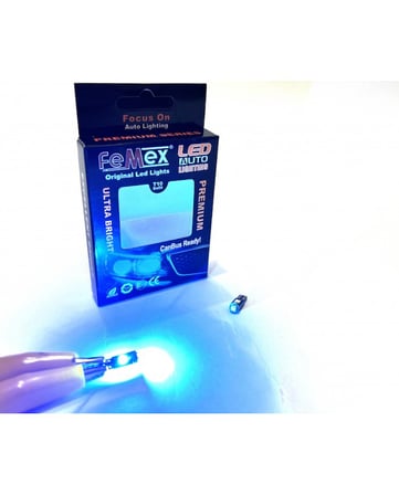 FEMEX Premium 10'lu T5 Led Turkuaz 3030 Chipset 3smd Mini Led Ampul 
