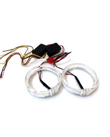 Angel Halka Beyaz Turuncu Sinyal Modlu CREE Chipset 80mm 