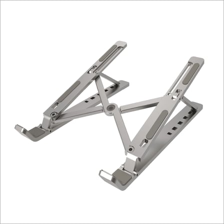 FENY EKD-NT20, 10"-18" Taşınabilir,  Katlanır, Notebook Standı, 7 Kademeli Ayarlanabilir Yükseklik, Alüminyum (Gümüş)