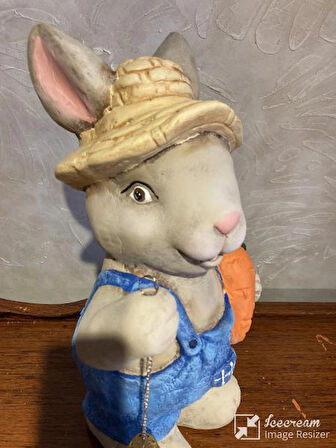 Fenerli Erkek Tavşan Bahçe Balkon Dekor Ürünü