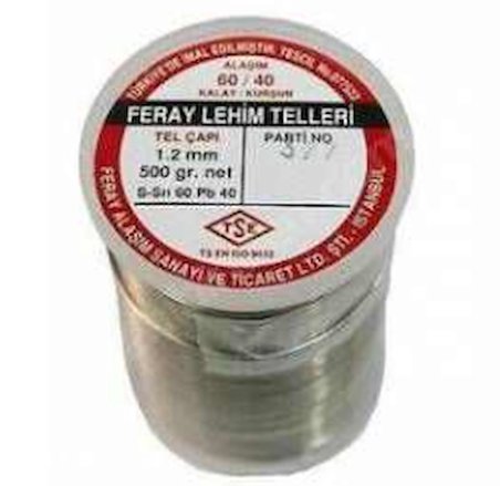 Feray 60/40 Alaşımlı Makaralı Lehim Teli 1.2 mm 500 gr