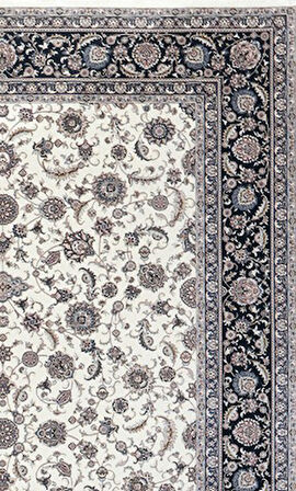 Nexus Halı Ferimah 52183A Krem Yumuşak Dokulu Sık Dokuma Üst Kalite Vintage İpek Bambu Halı