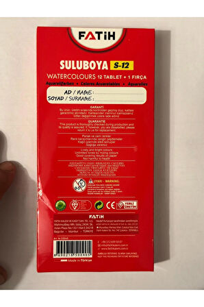 Sulu Boya 12li