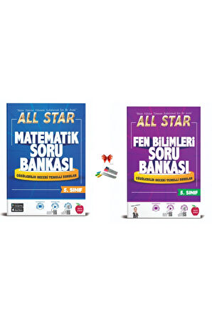 5.SINIF ALL STAR FEN BİLİMLERİ + MATEMATİK SORU BANKASI