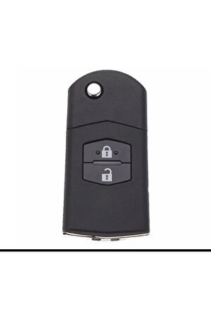 Mazda 2 3 5 6 Uyumlu 2 Tuşlu Silikon Anahtar Koruma Kılıfı Kırmızı Renk