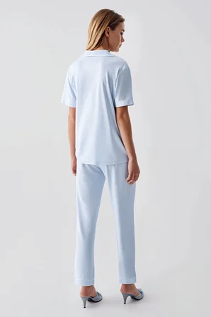Freshness 324 Kadın 4'Lü Sabahlıklı Şorlu Pijama Takımı