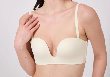 Freshness MSF05 Destekli V Dekolte Lazer Kesim Sütyen