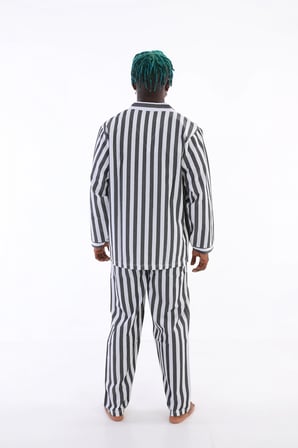Kocabey 4007 Uzun Kol Çizgili Gaffur Erkek Pijama Takım