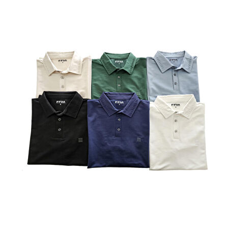 FFM İSTANBUL BEBE MAVİSİ POLO YAKA T-SHIRT