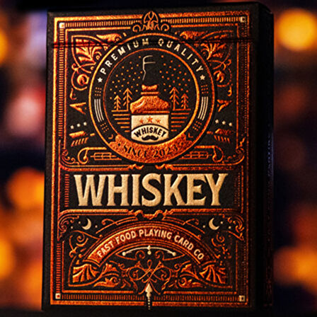 Fast Food Playing Cards Whiskey Premium Oyun Kağıdı Limited Edition Koleksiyonluk iskambil Kartları