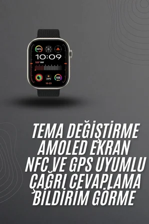 Akıllı Saat 2.02 İnch Nabız Ölçer Arama Konuşma Müzik Dinleme