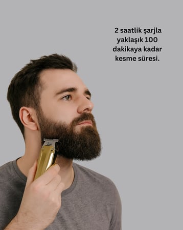 Usb Şarjlı Saç Sakal Kesme Makinesi Hassas Detay Kesim İçin Yeni Nesil