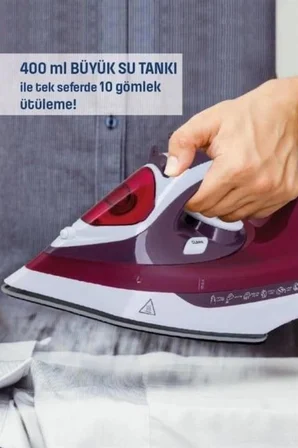 Modern Tasarım 2200w Dayanıklı Buharlı Seramik Kaplama Ütü Yeni Nesil