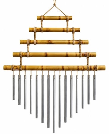 Bambu Metal Çubuklu Rüzgar Çanı No:1022