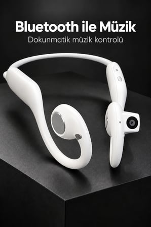 Açık Kulak Tasarımlı Kablosuz Kulaklık Dahili Kameralı