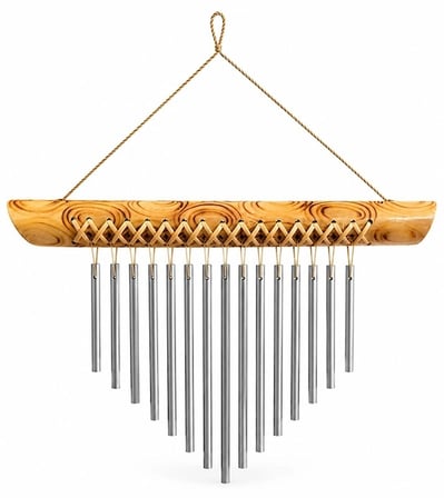 Bambu Metal Çubuklu Rüzgar Çanı No:1047