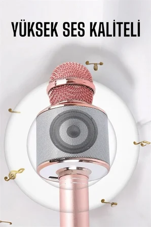 Taşınabilir Bluetooth Karaoke Mikrofon: Hafıza Kart Girişli, Etkileyici Performans