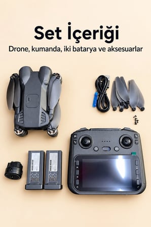 Çift Bataryalı Gps Drone Ve Ekranlı Kontrol Kumandası