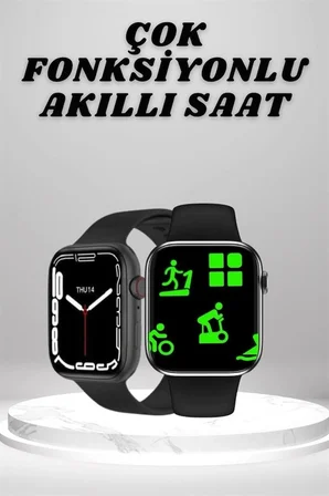 Akıllı Saat Tema Değiştirme Uyku Ve Sağlık Takibi Sesli Asistan Bildirim Görme Yeni Nesil