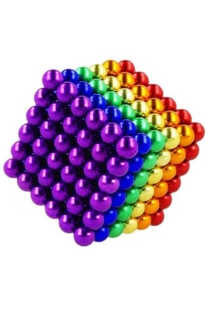 Boncuk Mıknatıs  Adet mm Mıknatıslı Lego Magnet Neo Cube Gümüş Neo Karışık