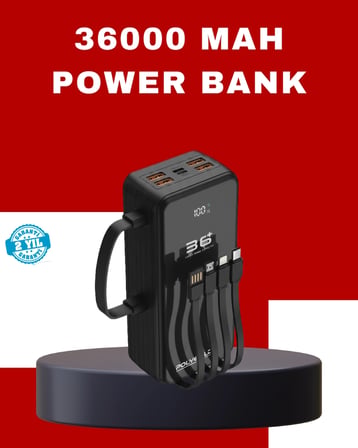 Kablosuz Şarj Özellikli Güç Bankası Gün Boyu Kesintisiz Enerji