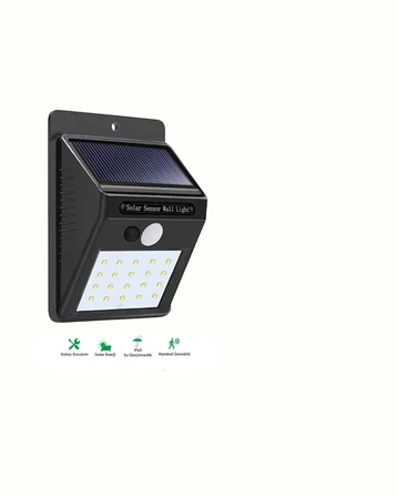 Su Geçirmez 20 Led Solar Aydınlatma | Dış Mekan İçin Pır Hareket Sensörü İle Akıllı Işık Yeni Nesil
