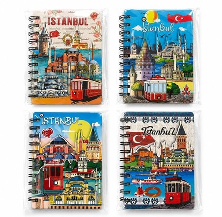 İstanbul Temalı Kabartmalı Defter Alk5823